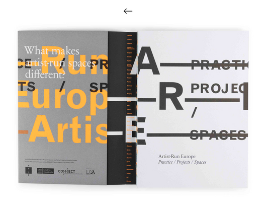 Artist Run Europe, Practice / Projects / Spaces - Gavin Murphy, Mark Cullen (Eds.)