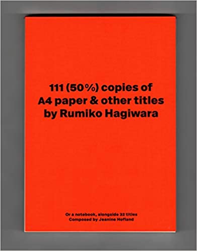 Rumiko Hagiwara - 111 (50%) copies of A4 paper & other titles